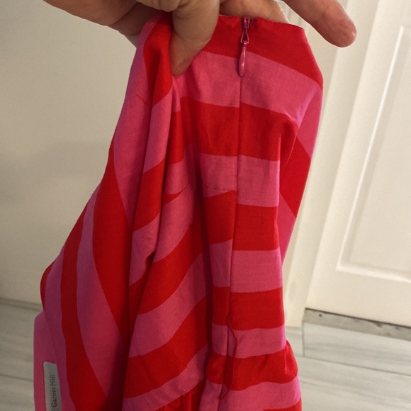 Garnet Hill Red Striped Sleeveless Dress Size XL - Picture 5 of 6